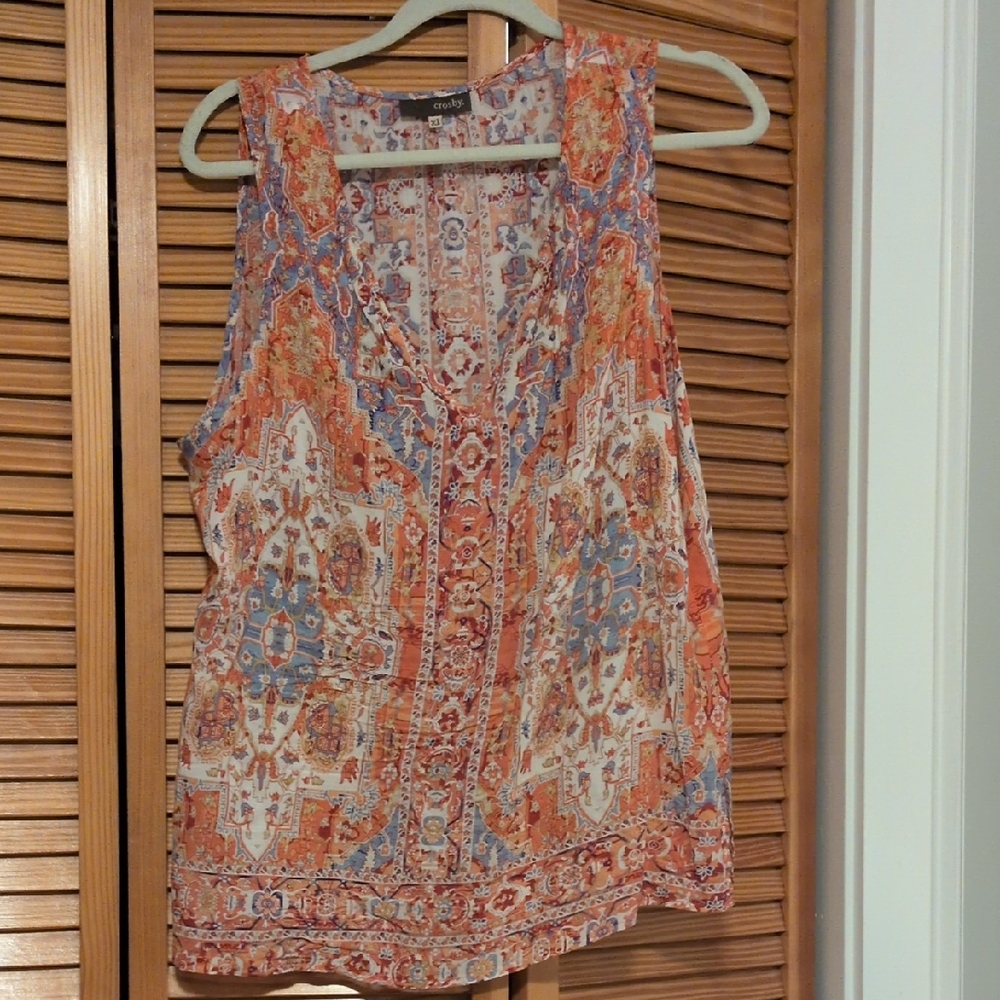 Crosby Multicolor Sleeveless Blouse